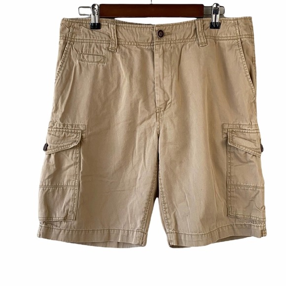 Shorts | Arizona Mens Khaki Flat Front 